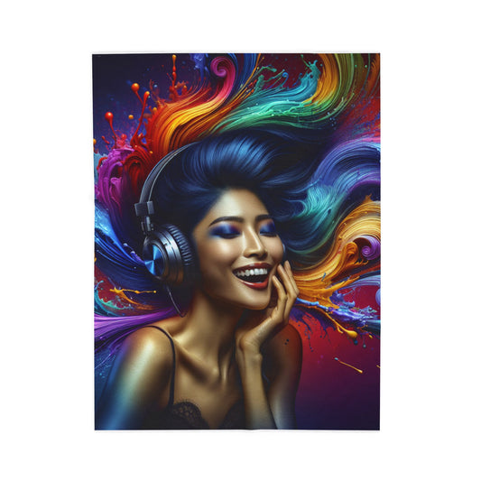 Colorful Melody Escape- Plush Blanket
