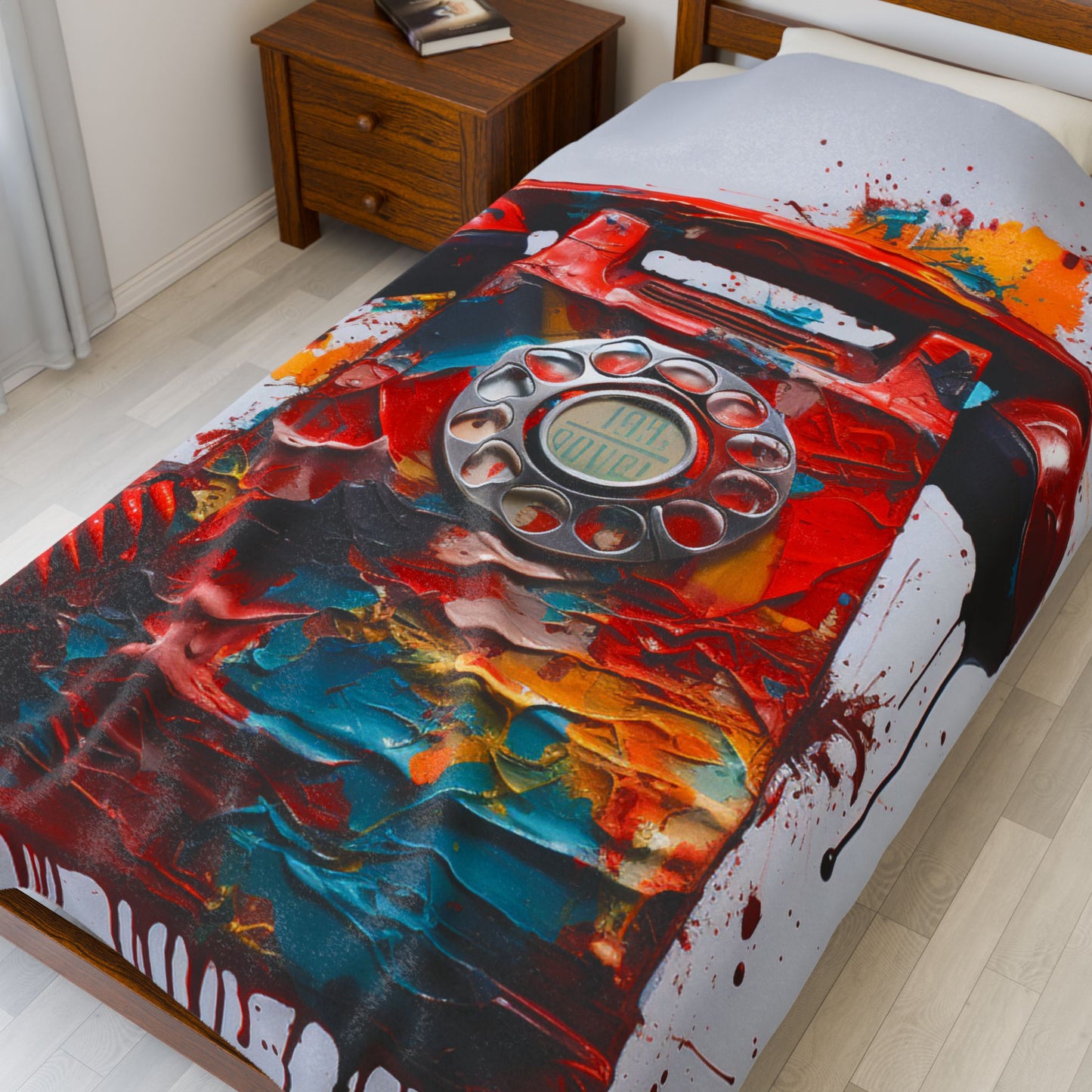 Melting Colors of Communication- Plush Blanket