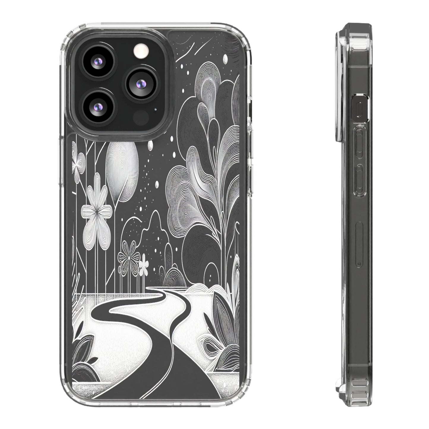 Transparent Pathway to Imagination Iphone Case Compatible With Iphone 16 15 14 - Clear Phone Cover