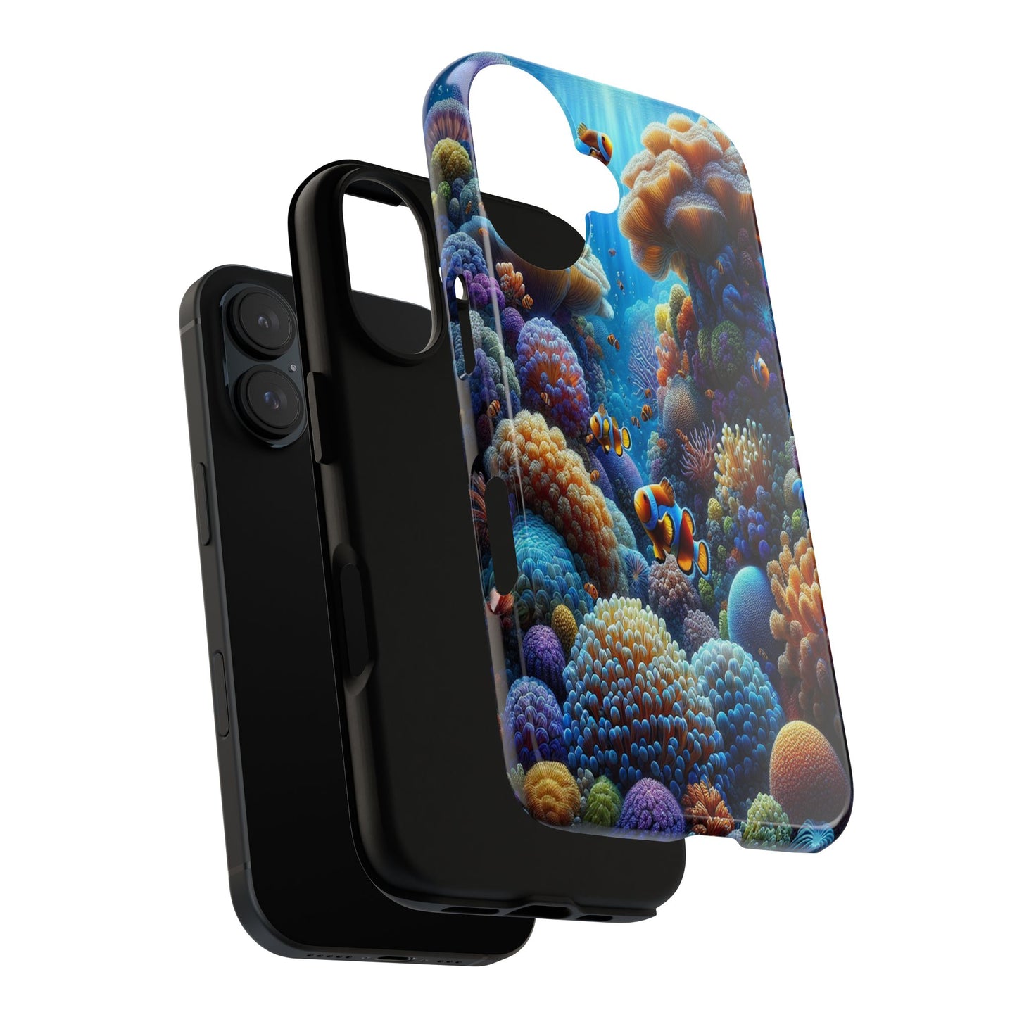 Custom ProtectiveUnderwater Paradise Alive with ColorIphone Case Compatible With Iphone 16 15 14 - Phone Cover