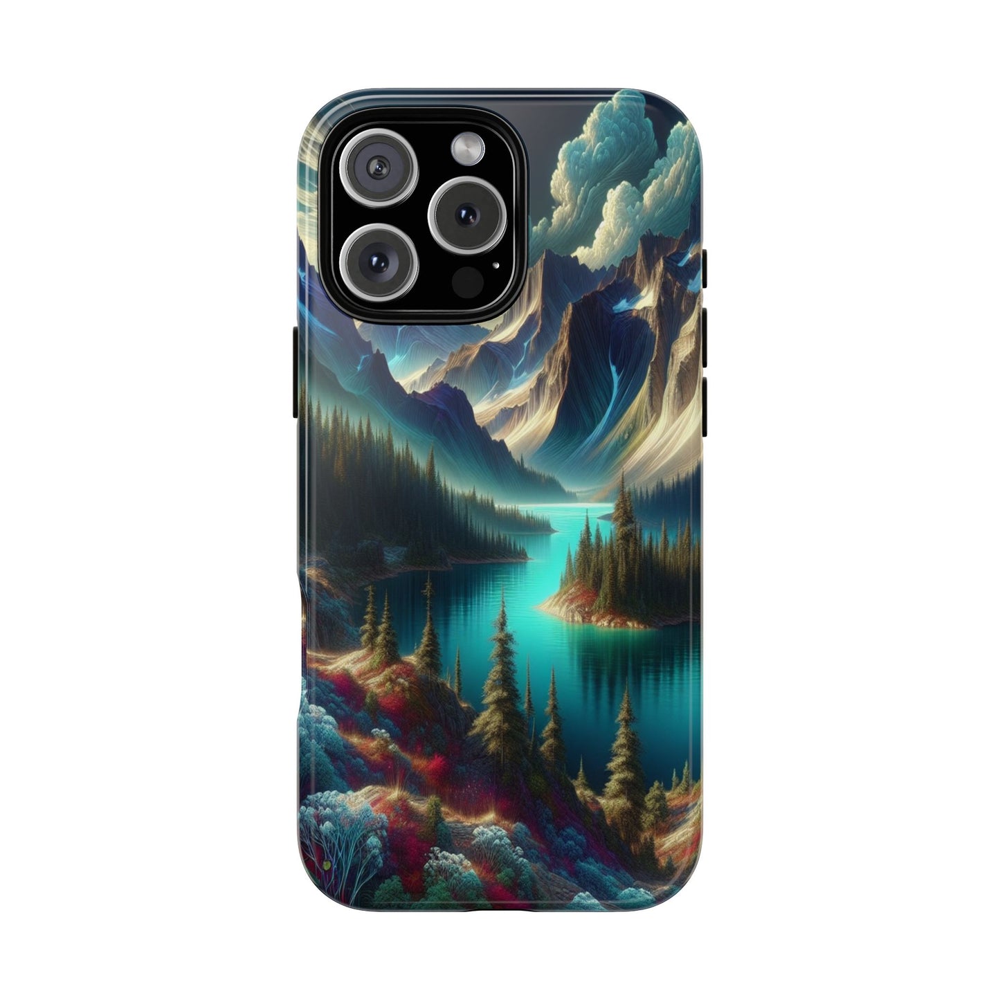 Custom ProtectiveMajestic Peaks and Tranquil WatersIphone Case Compatible With Iphone 16 15 14 - Phone Cover