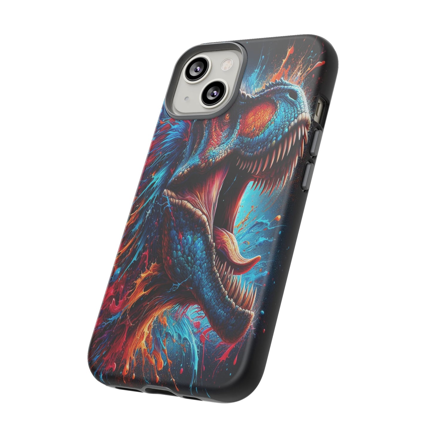 Colorburst Dinosaur Roar - Phone Case