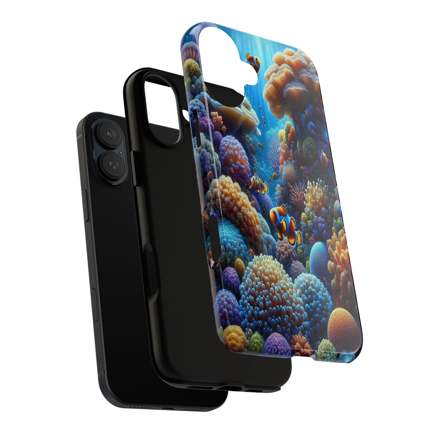 Custom ProtectiveUnderwater Paradise Alive with ColorIphone Case Compatible With Iphone 16 15 14 - Phone Cover