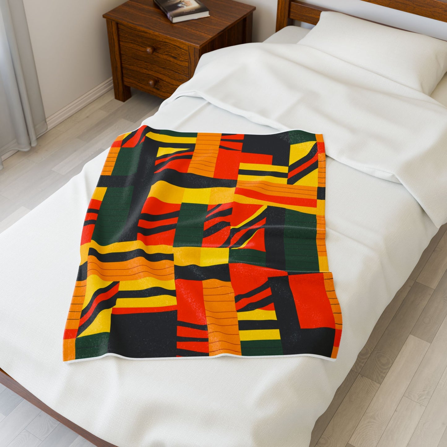 Geometric Rhapsody in Rhythm - Plush Blanket