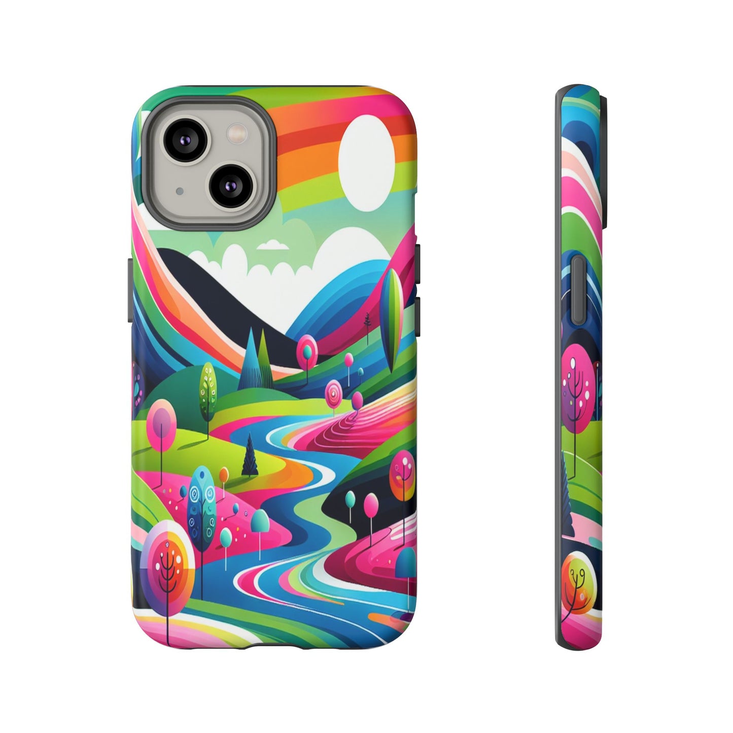 Colorful Landscape Journey - Phone Case