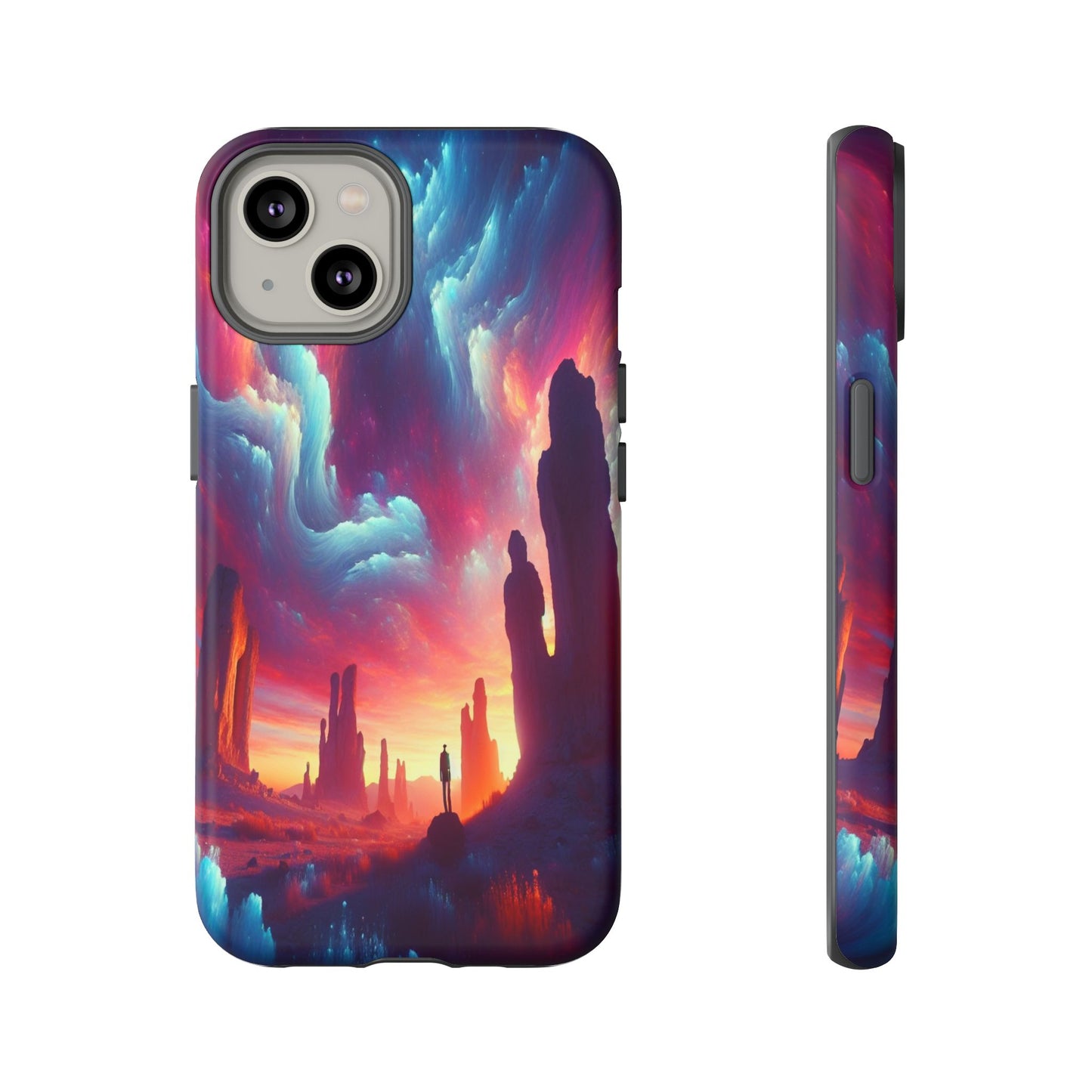 Wanderer in the Painted Sky - Phone Case