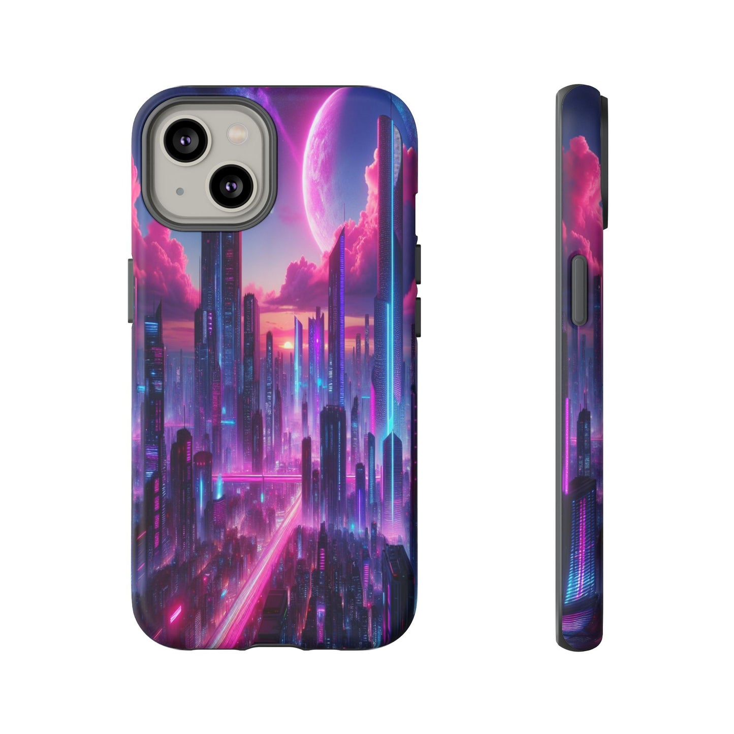 Futuristic Skyline Fantasy - Phone Case