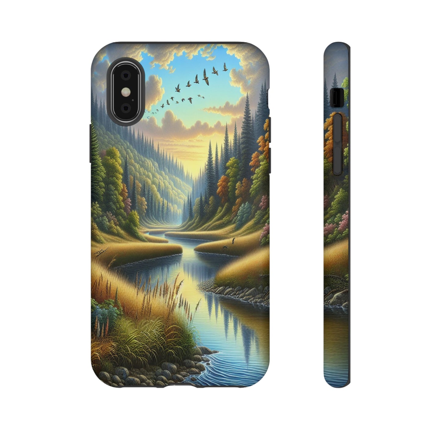 ProtectiveTranquil Riverside EscapeIphone Case Compatible With Iphone 16 15 14 - Phone Cover