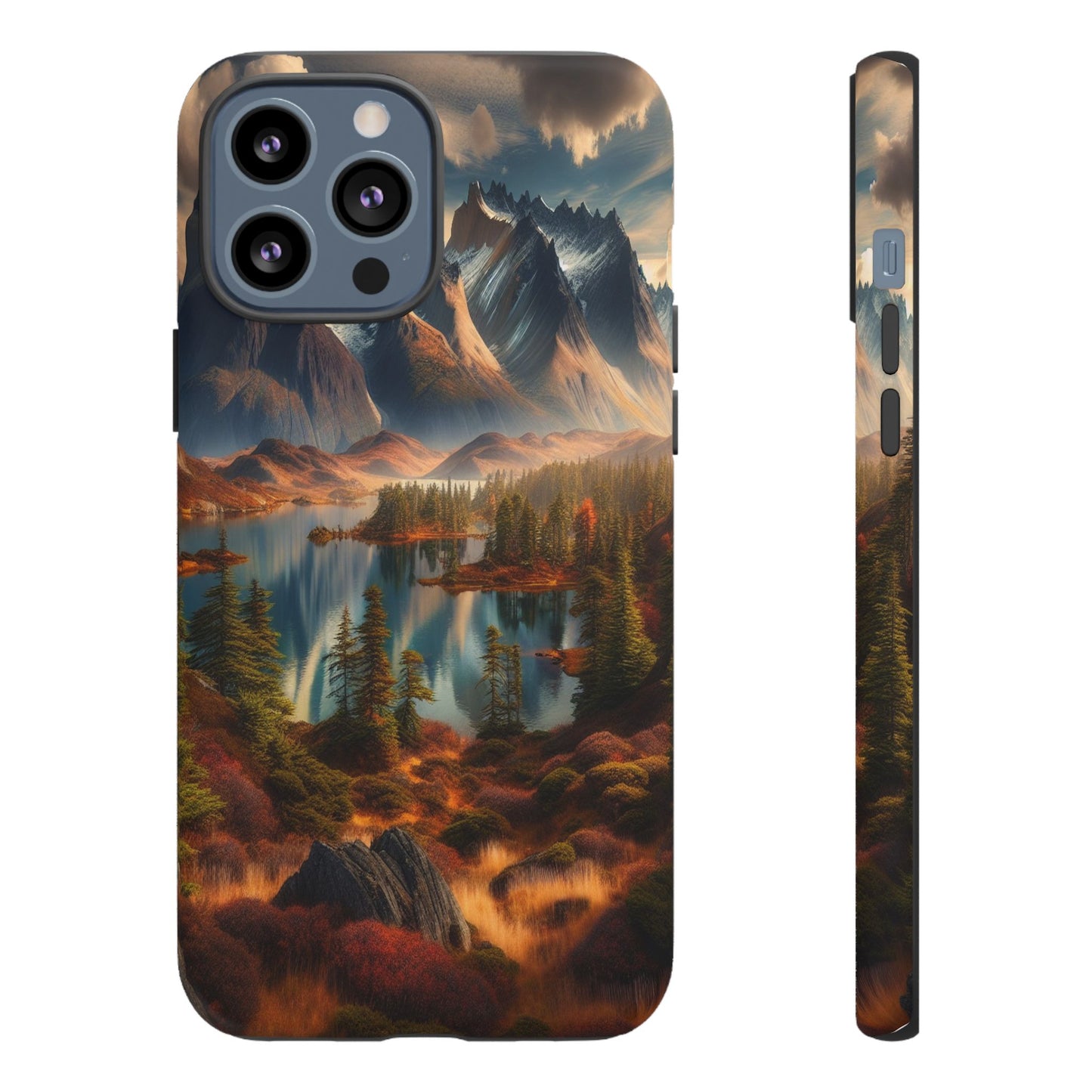Custom ProtectiveMajestic Peaks and Tranquil WatersIphone Case Compatible With Iphone 16 15 14 - Phone Cover