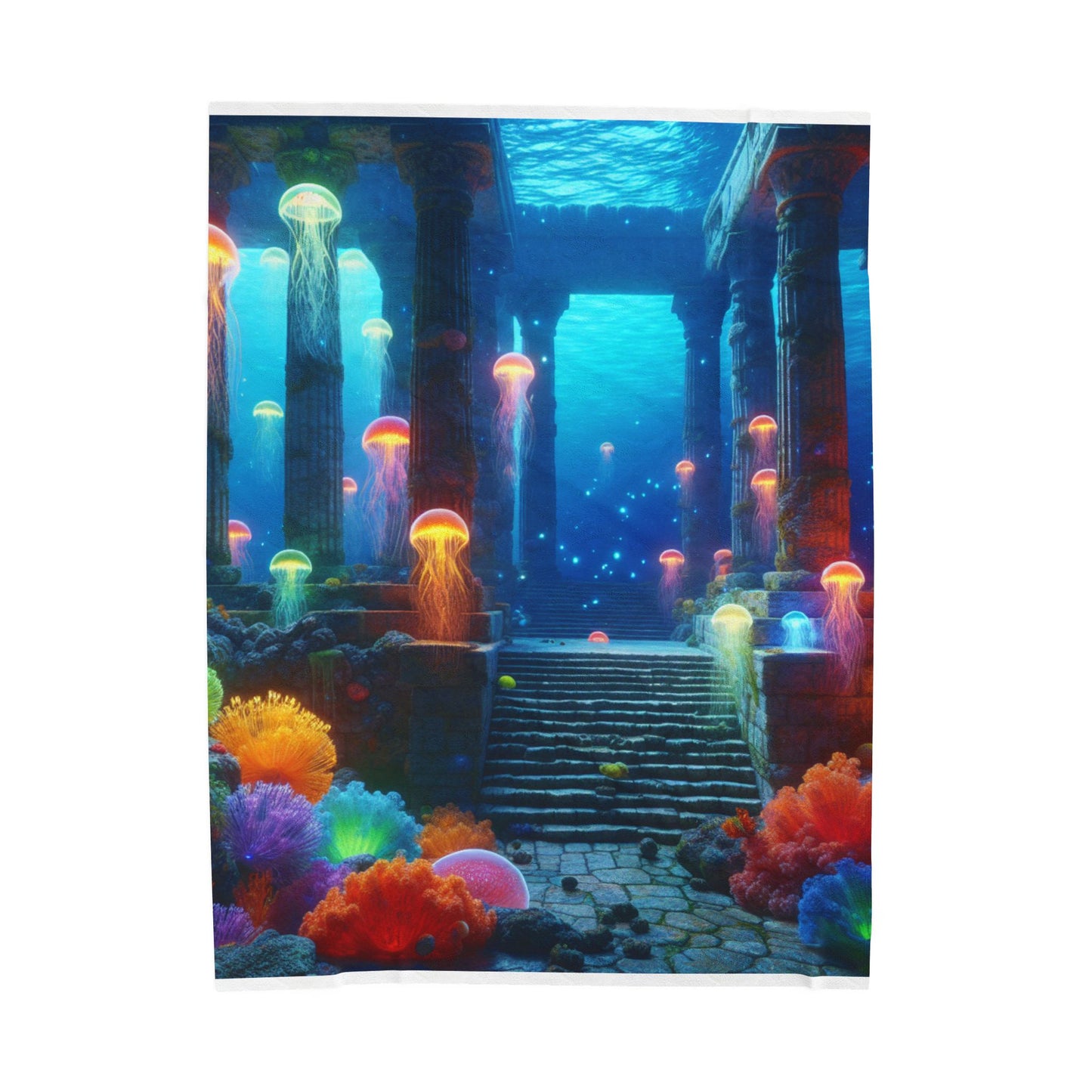 Undersea Illumination- Plush Blanket
