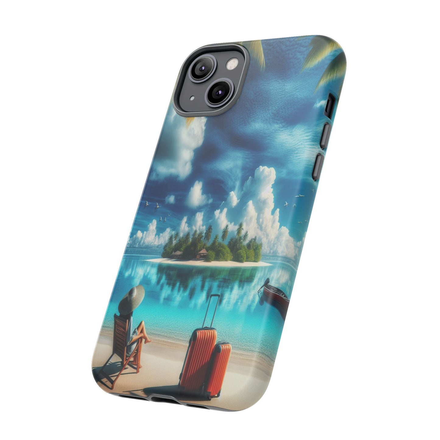 Custom ProtectiveIsland Escape in ParadiseIphone Case Compatible With Iphone 16 15 14 - Phone Cover