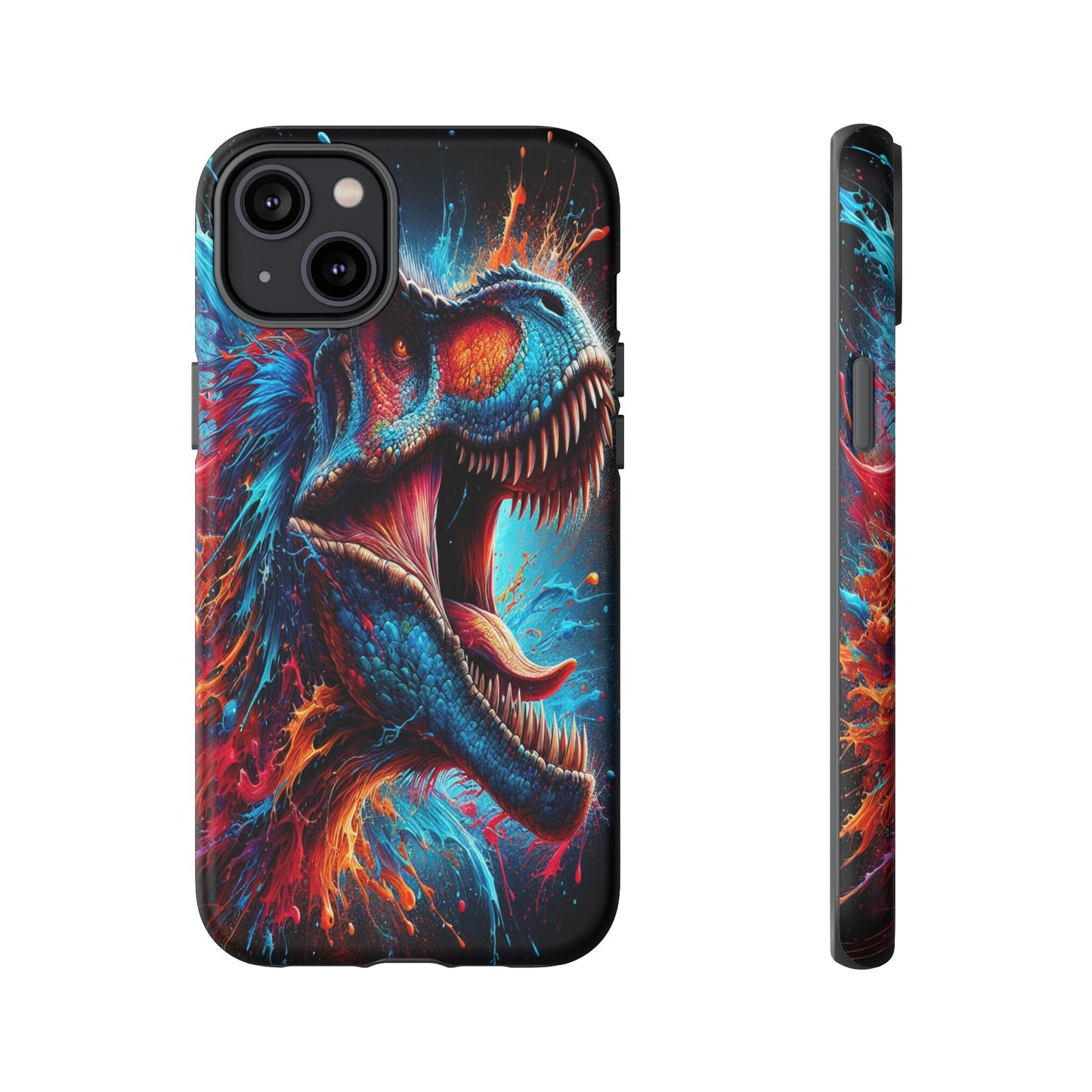 Colorburst Dinosaur Roar - Phone Case