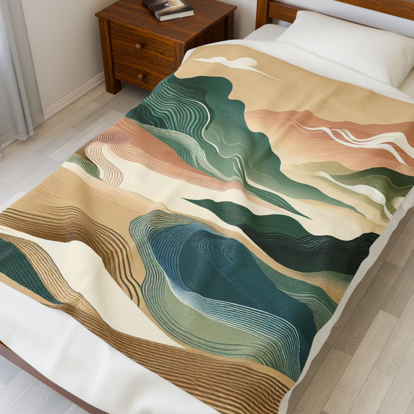 Flowing Landscapes - Plush Blanket