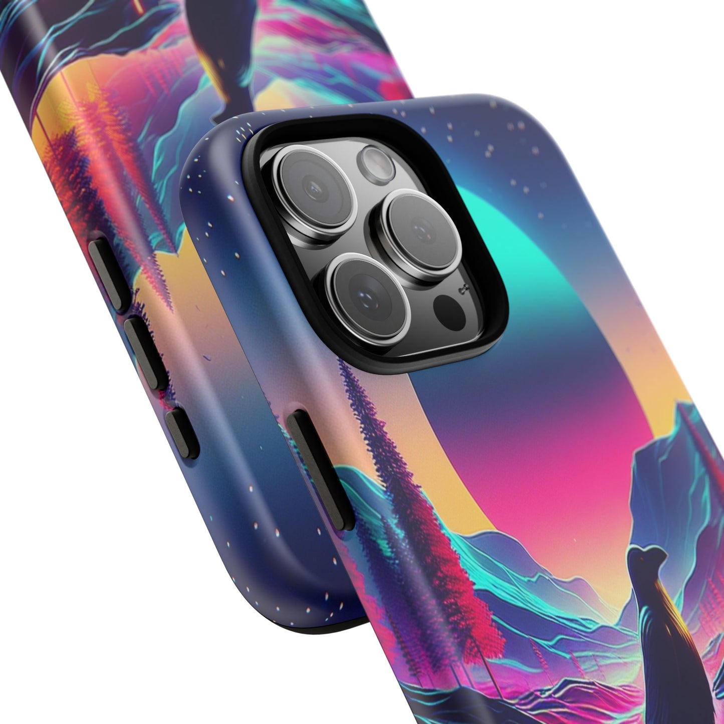 Celestial Horizon with Raven - Phone Case