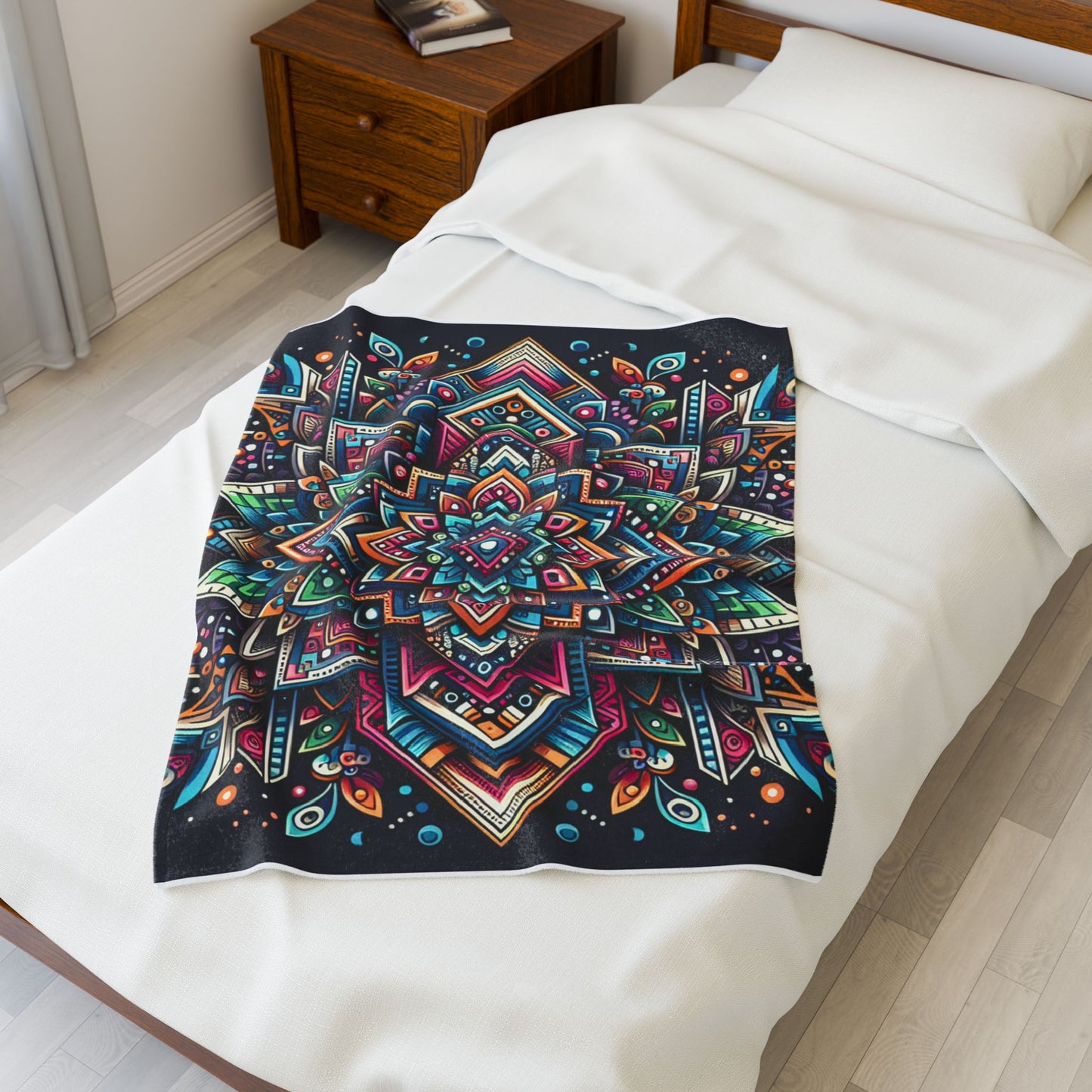 Mandala Kaleidoscope - Plush Blanket