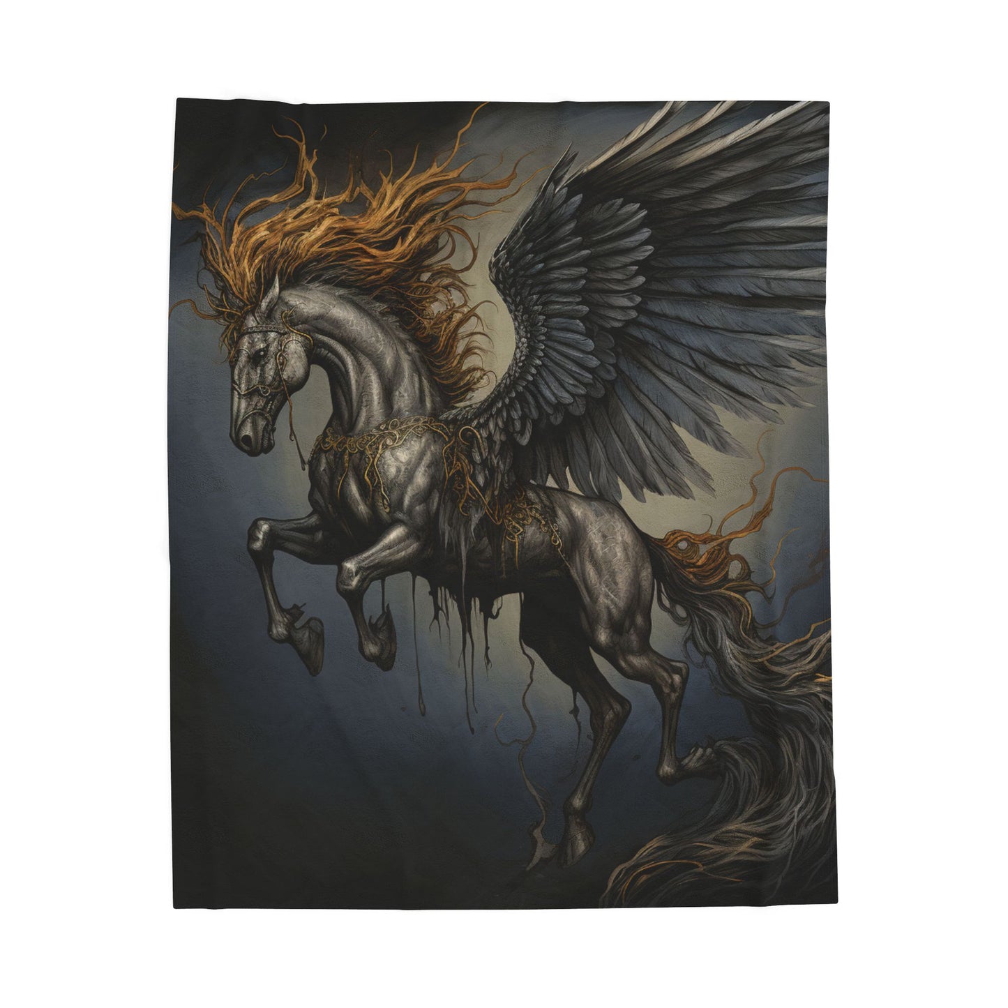 Majestic Pegasus in Flight- Plush Blanket