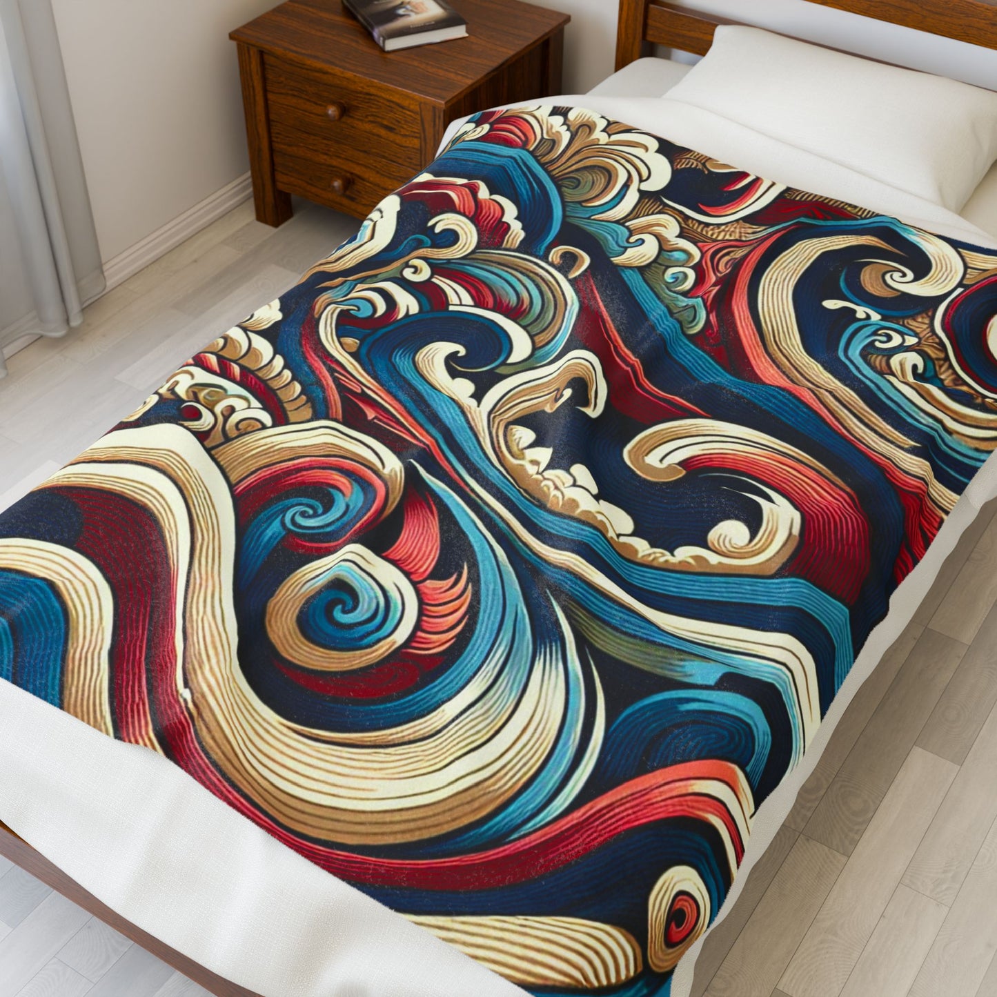 Swirling Currents of Creativity - Plush Blanket