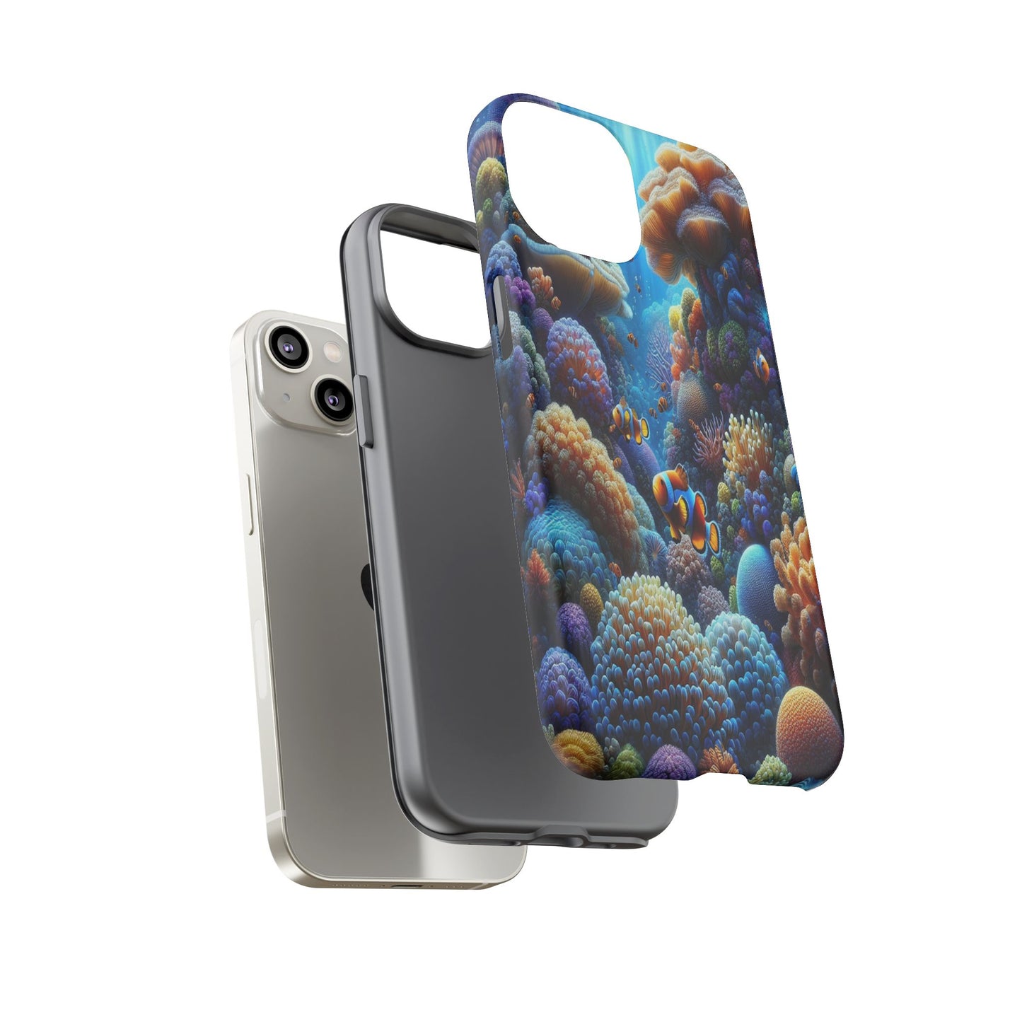 Custom ProtectiveUnderwater Paradise Alive with ColorIphone Case Compatible With Iphone 16 15 14 - Phone Cover