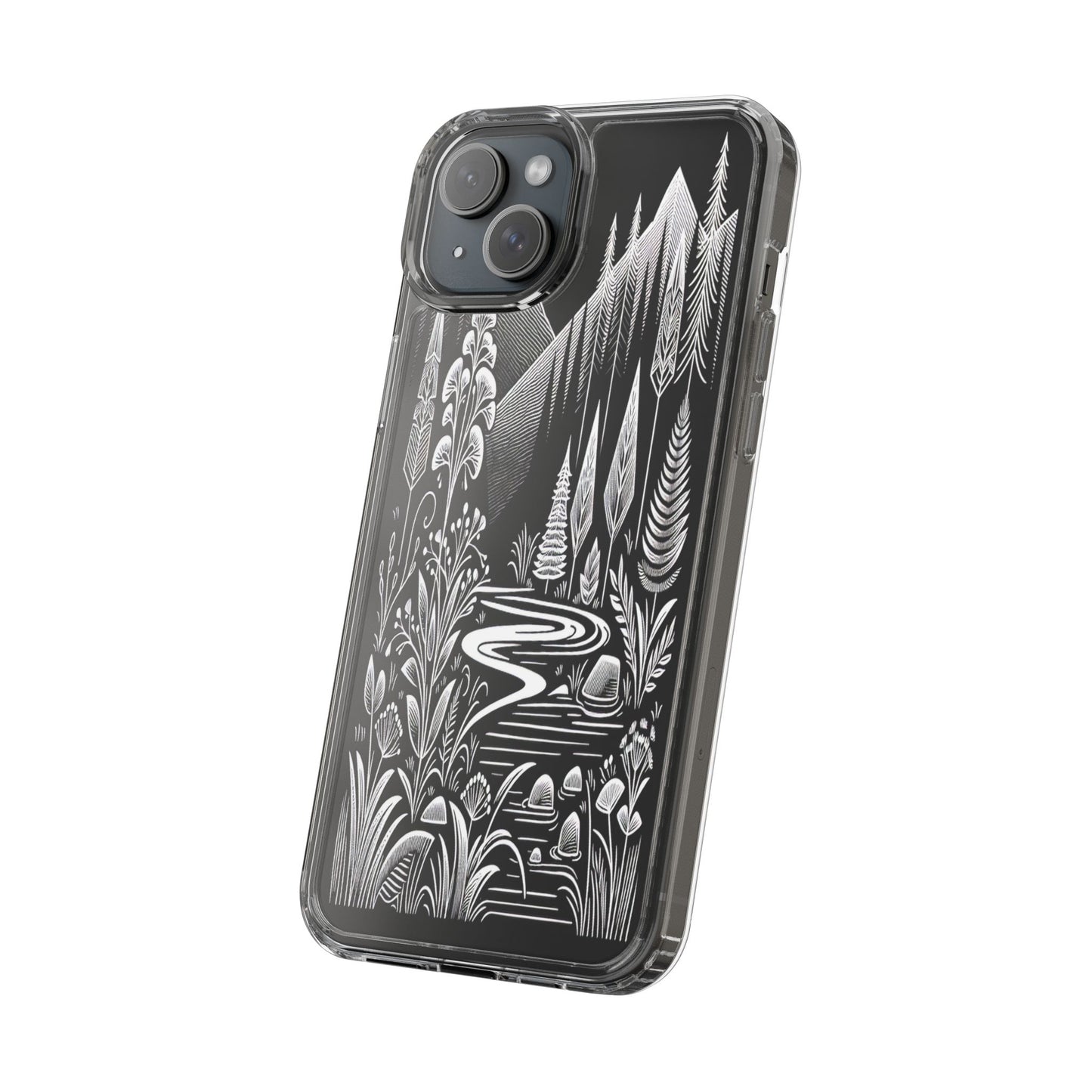 Transparent Alpine Wilderness Pathways Iphone Case Compatible With Iphone 16 15 14 - Clear Phone Cover