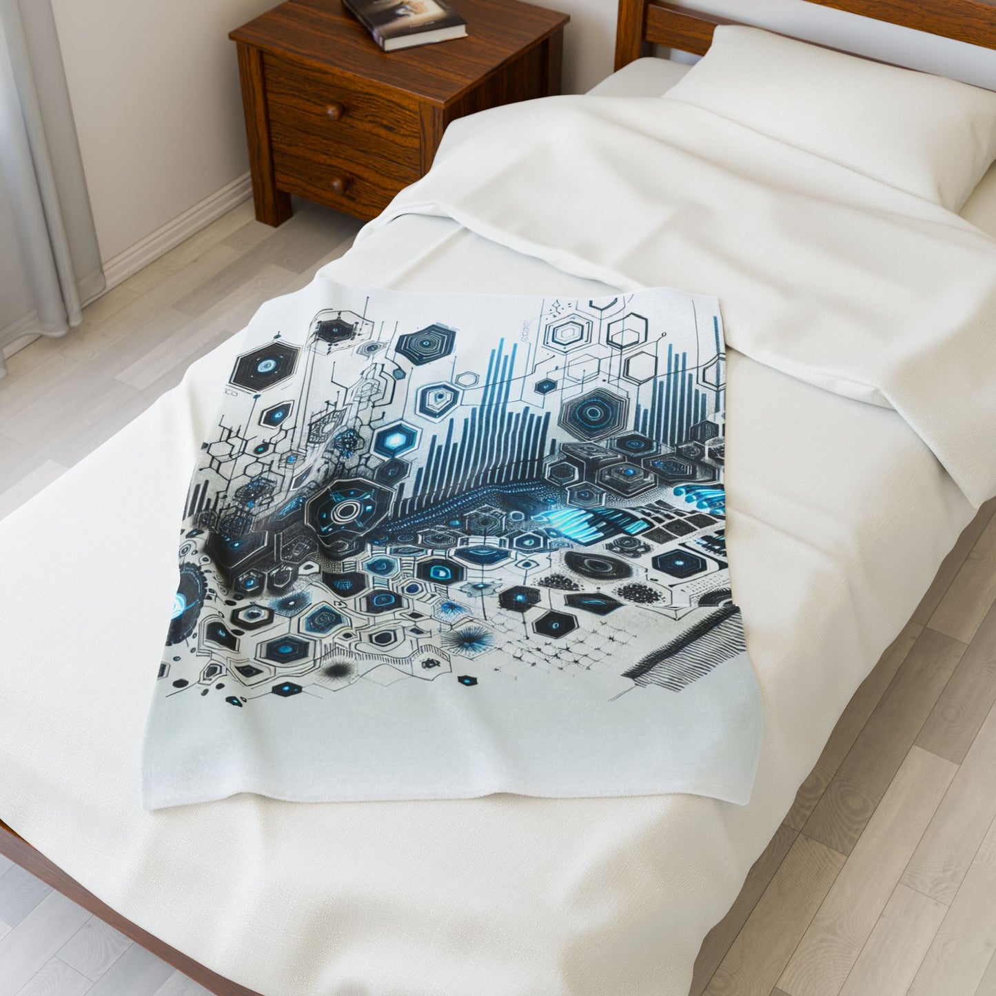 Intricate Tech Matrix - Plush Blanket