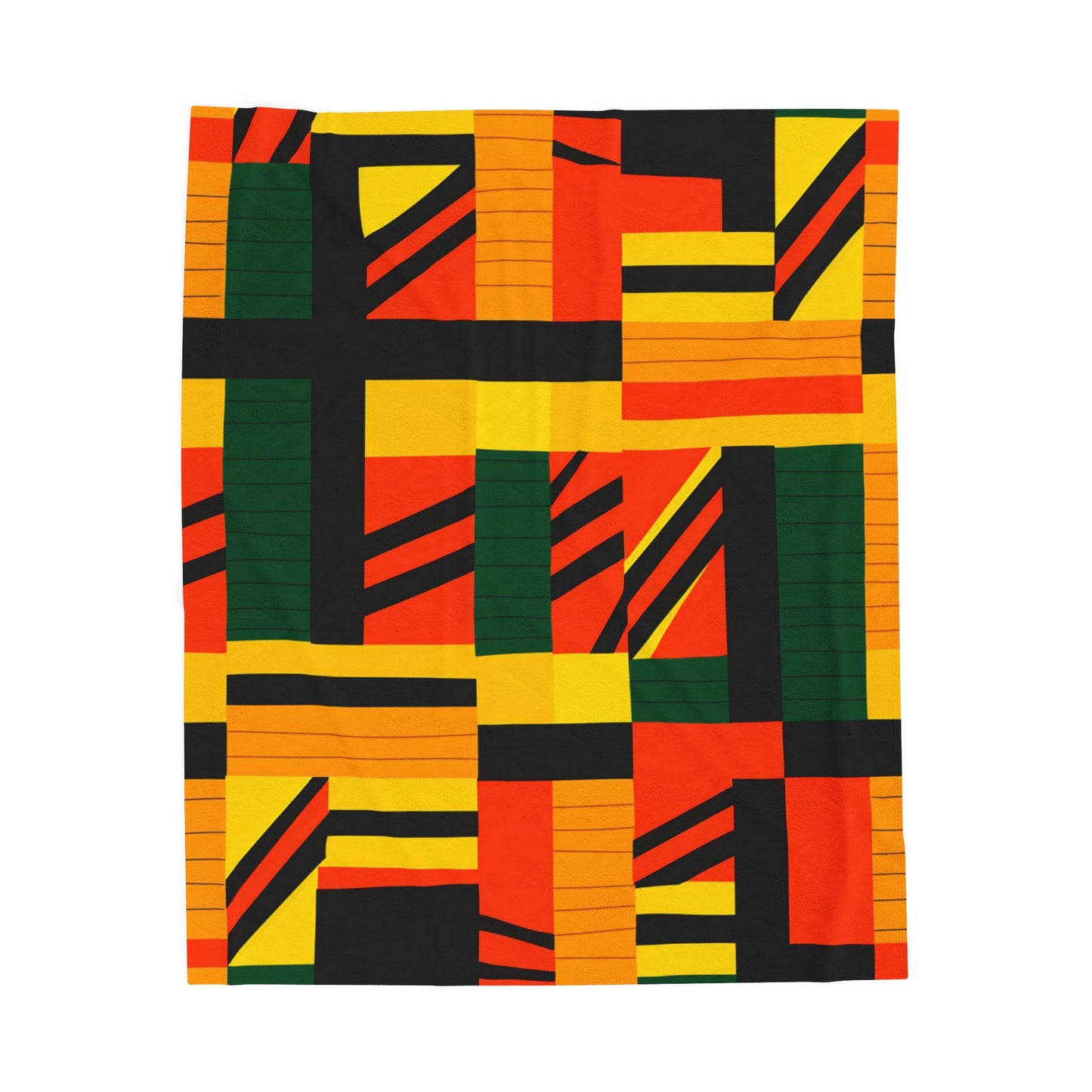 Geometric Rhapsody in Rhythm - Plush Blanket