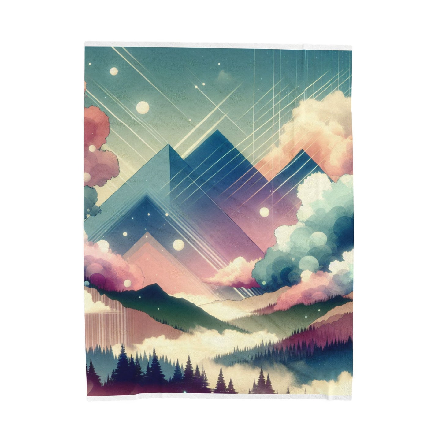 Breathtaking Mountain View - Plush Blanket
