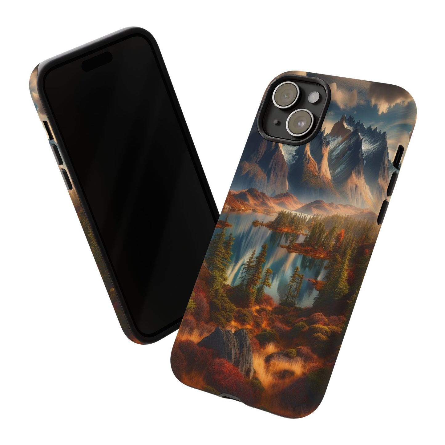 Custom ProtectiveMajestic Peaks and Tranquil WatersIphone Case Compatible With Iphone 16 15 14 - Phone Cover