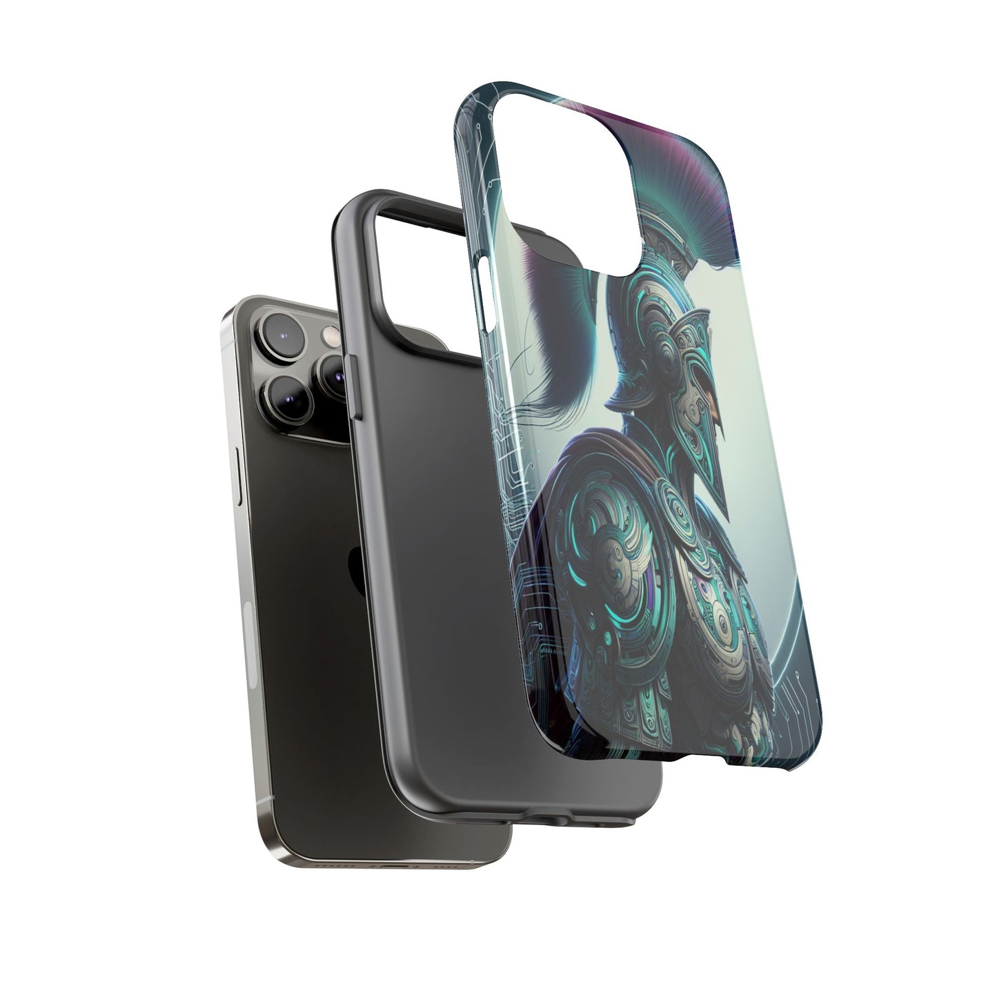 Custom ProtectiveGuardian of the Digital RealmIphone Case Compatible With Iphone 16 15 14 - Phone Cover