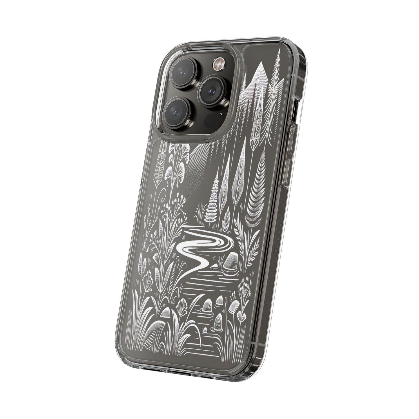 Transparent Alpine Wilderness Pathways Iphone Case Compatible With Iphone 16 15 14 - Clear Phone Cover