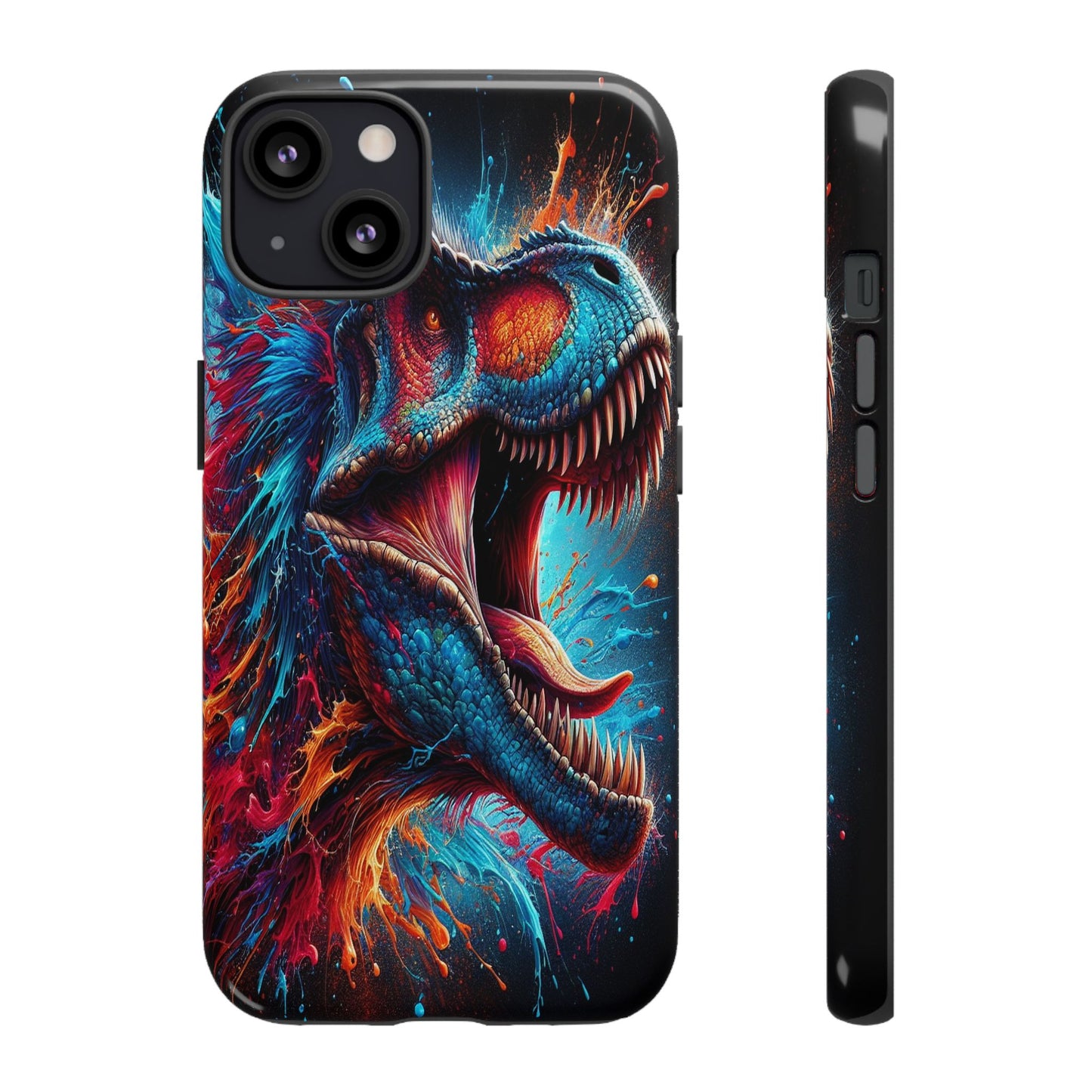 Colorburst Dinosaur Roar - Phone Case