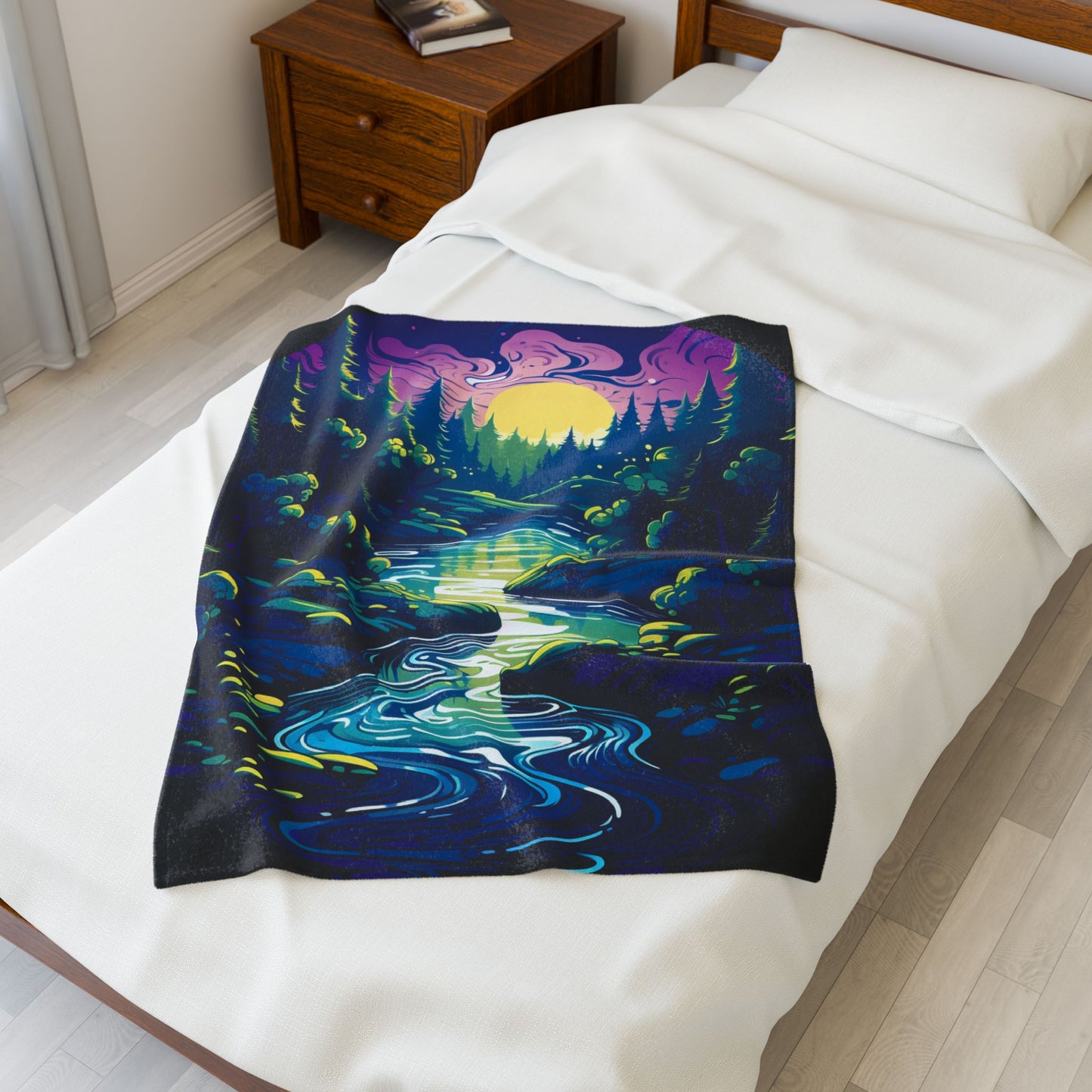 Mystic Twilight Serenade- Plush Blanket