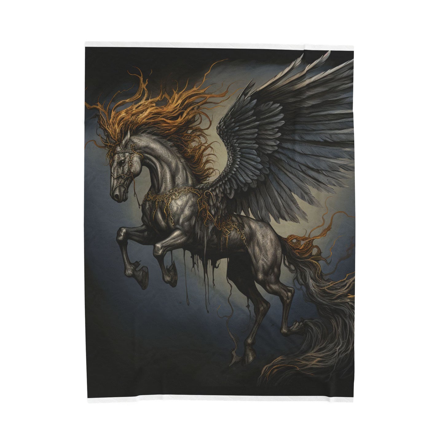 Majestic Pegasus in Flight- Plush Blanket