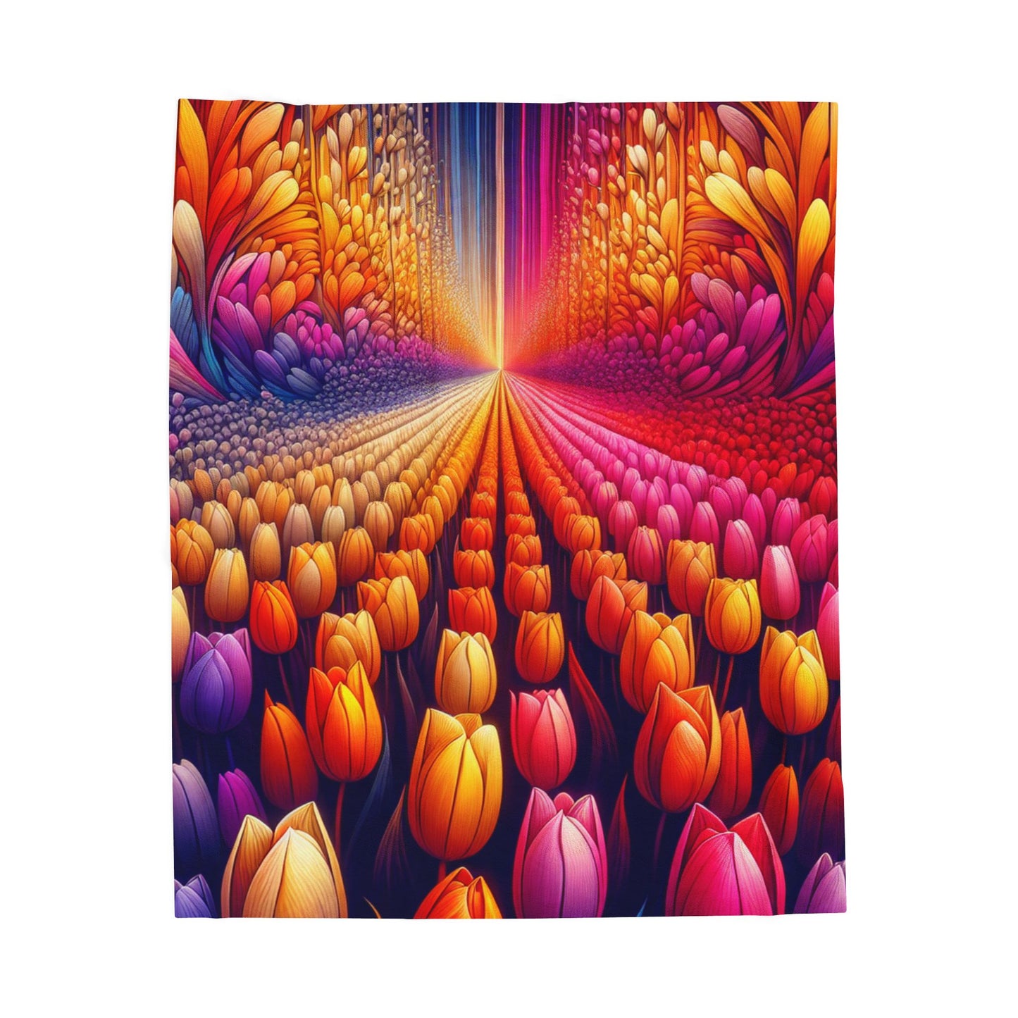 Petals of Illusion - Plush Blanket