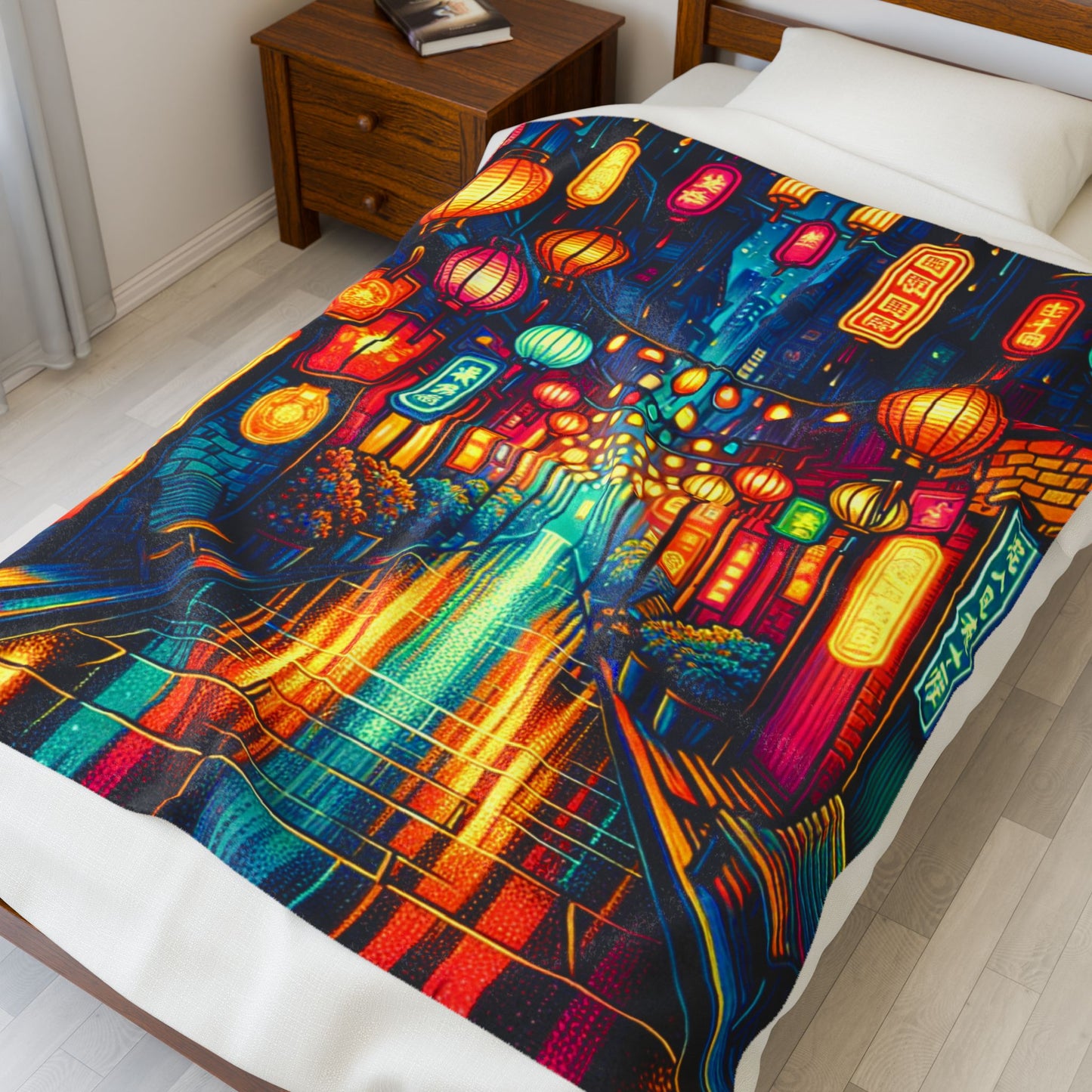 Lantern-Lit Passage - Plush Blanket