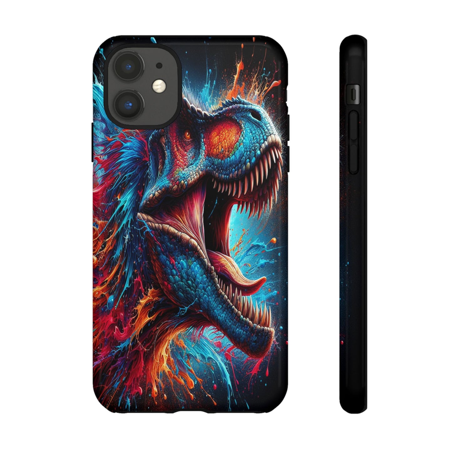 Colorburst Dinosaur Roar - Phone Case