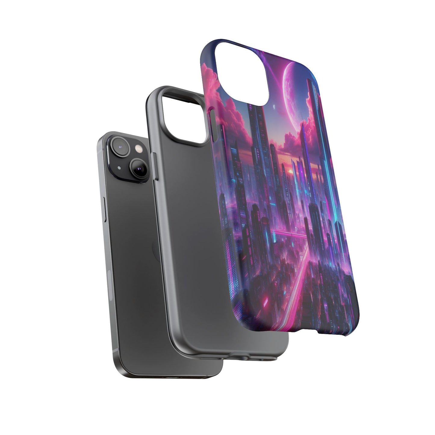 Futuristic Skyline Fantasy - Phone Case