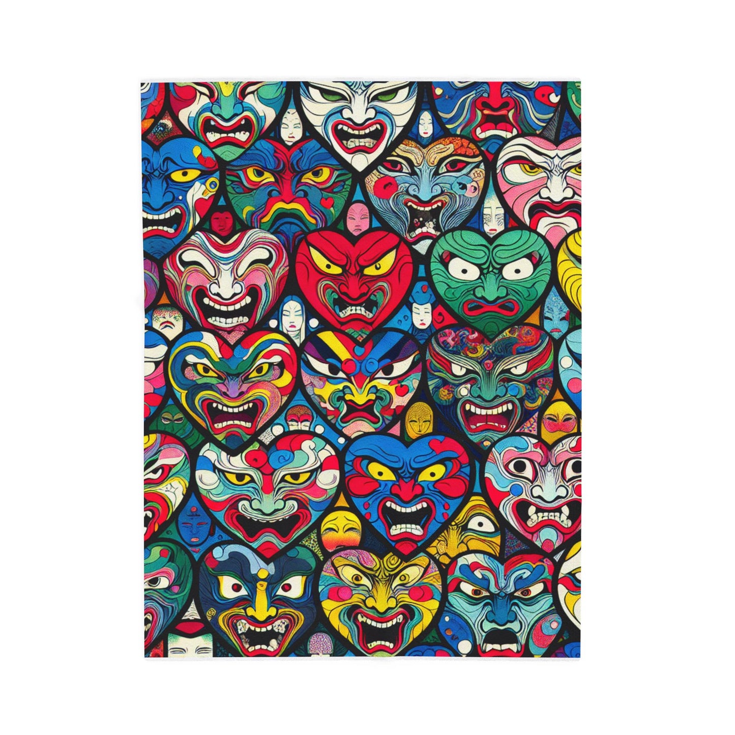 Faces of Emotion - Plush Blanket