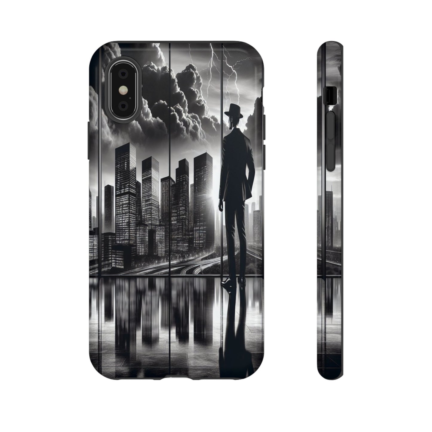 Protective Cityscape in Monochrome Moments Iphone Case Compatible With Iphone 16 15 14 - Phone Cover