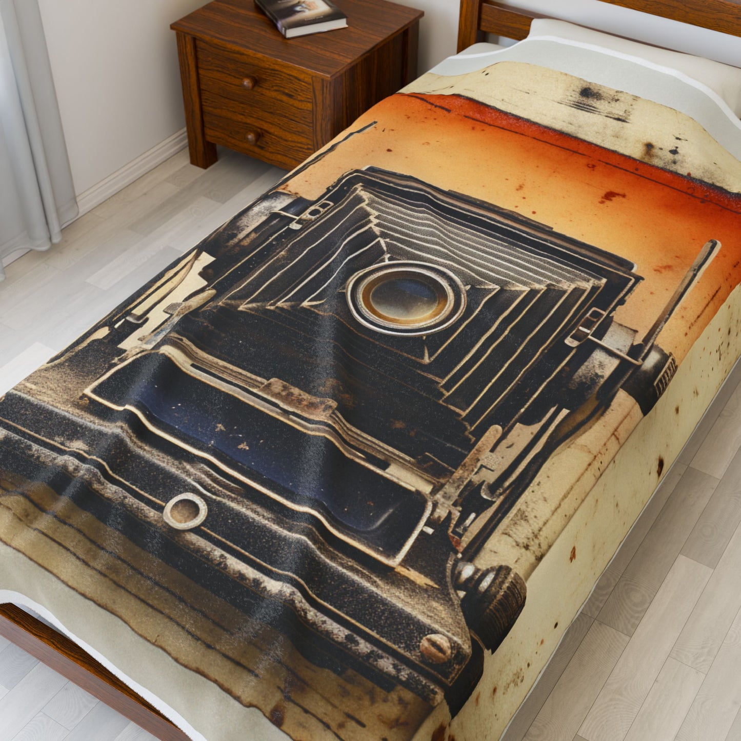 Captured Time in Monochrome- Plush Blanket