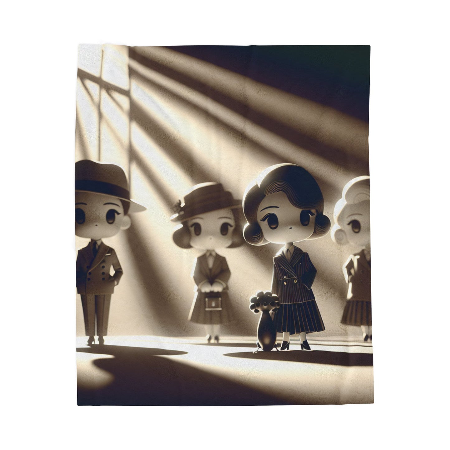 Mystery and Shadows - Plush Blanket