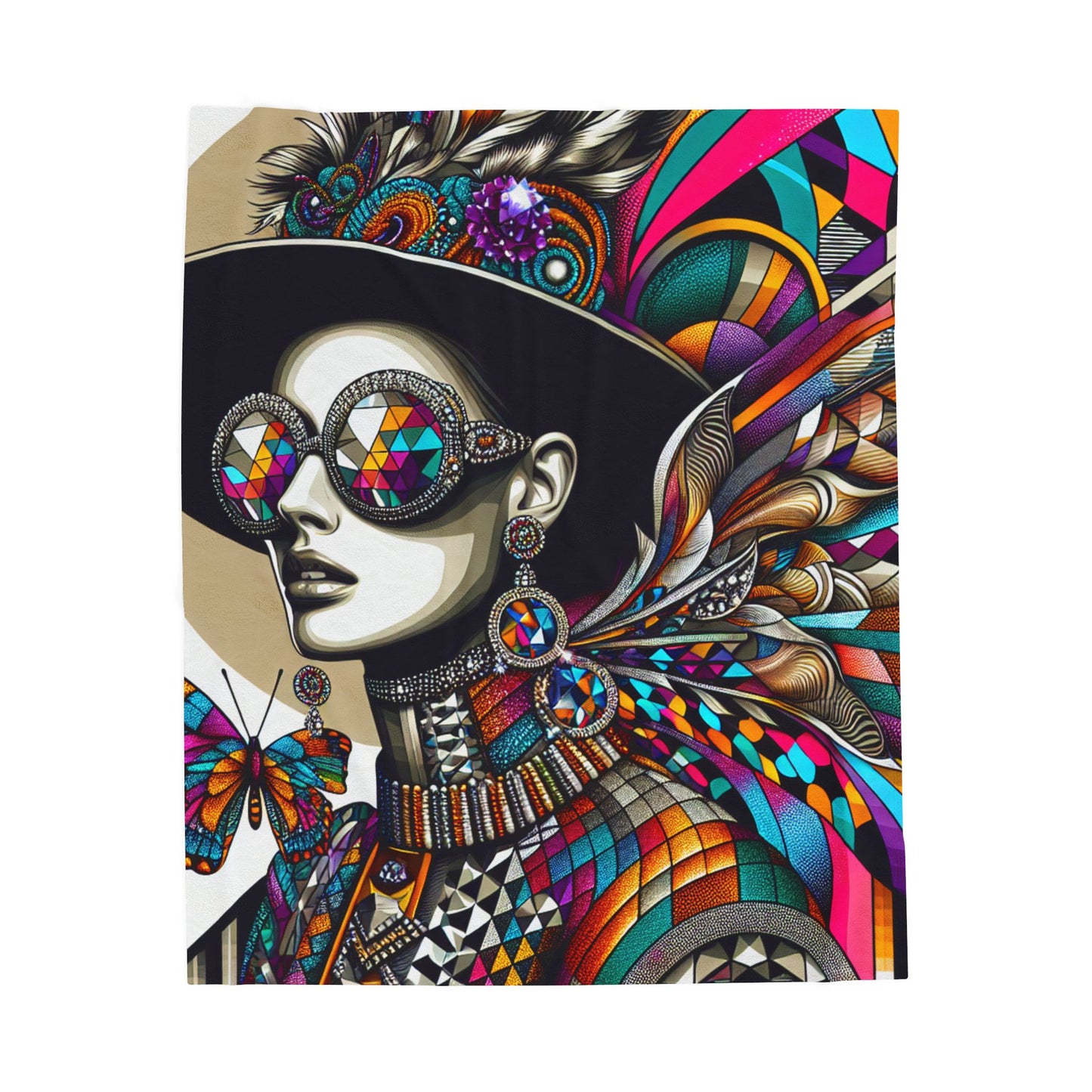 Prismatic Visions - Plush Blanket