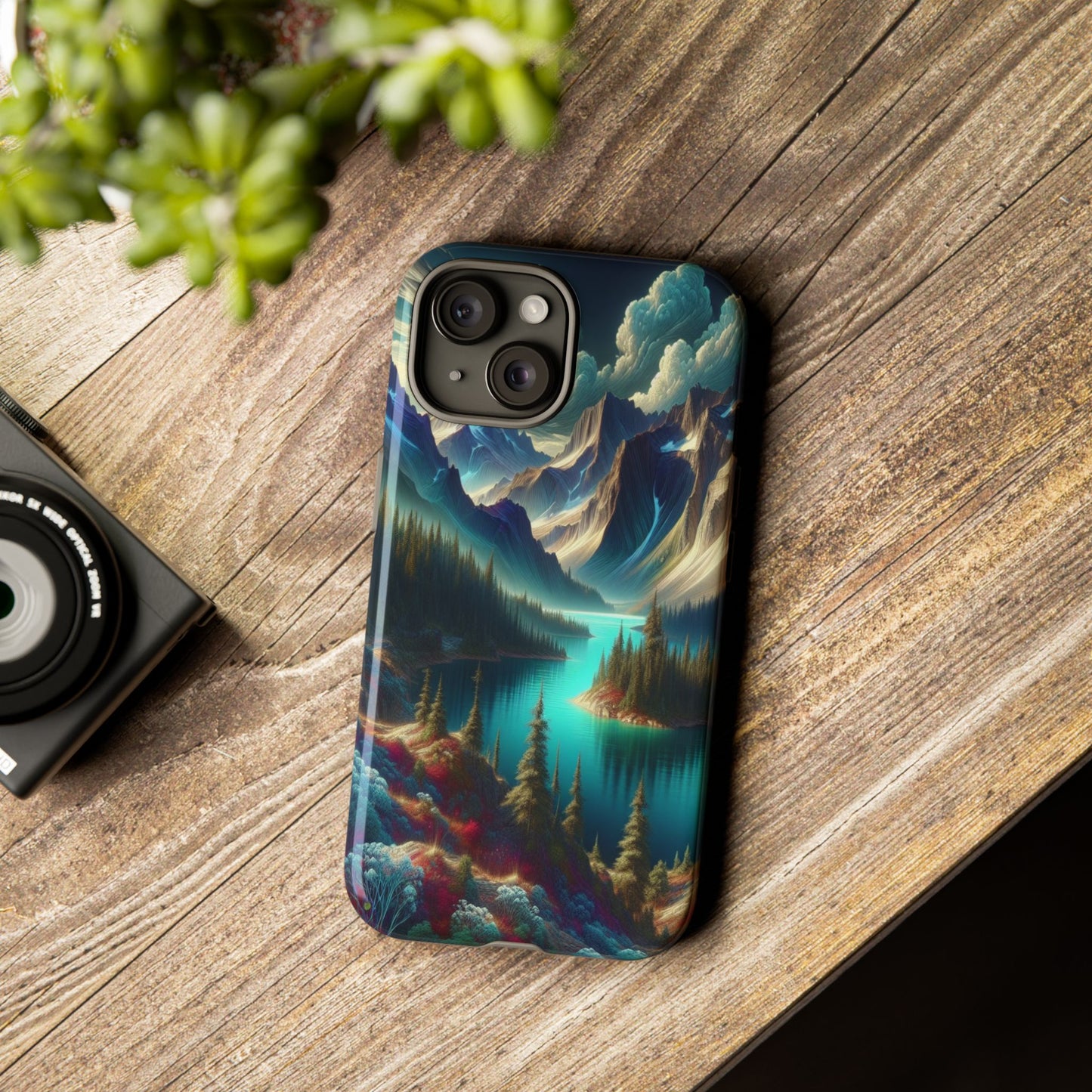 Custom ProtectiveMajestic Peaks and Tranquil WatersIphone Case Compatible With Iphone 16 15 14 - Phone Cover