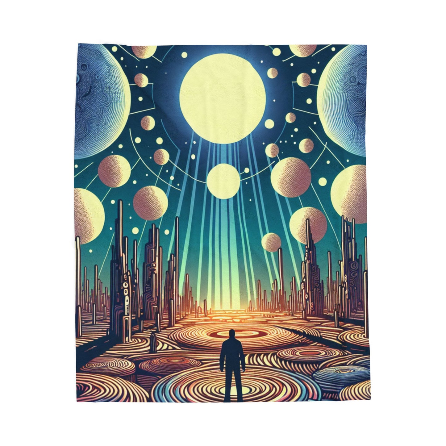 Cosmic Odyssey - Plush Blanket