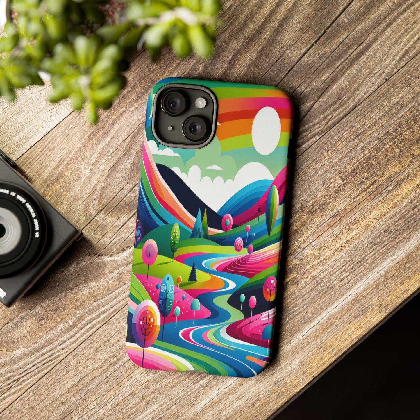 Colorful Landscape Journey - Phone Case