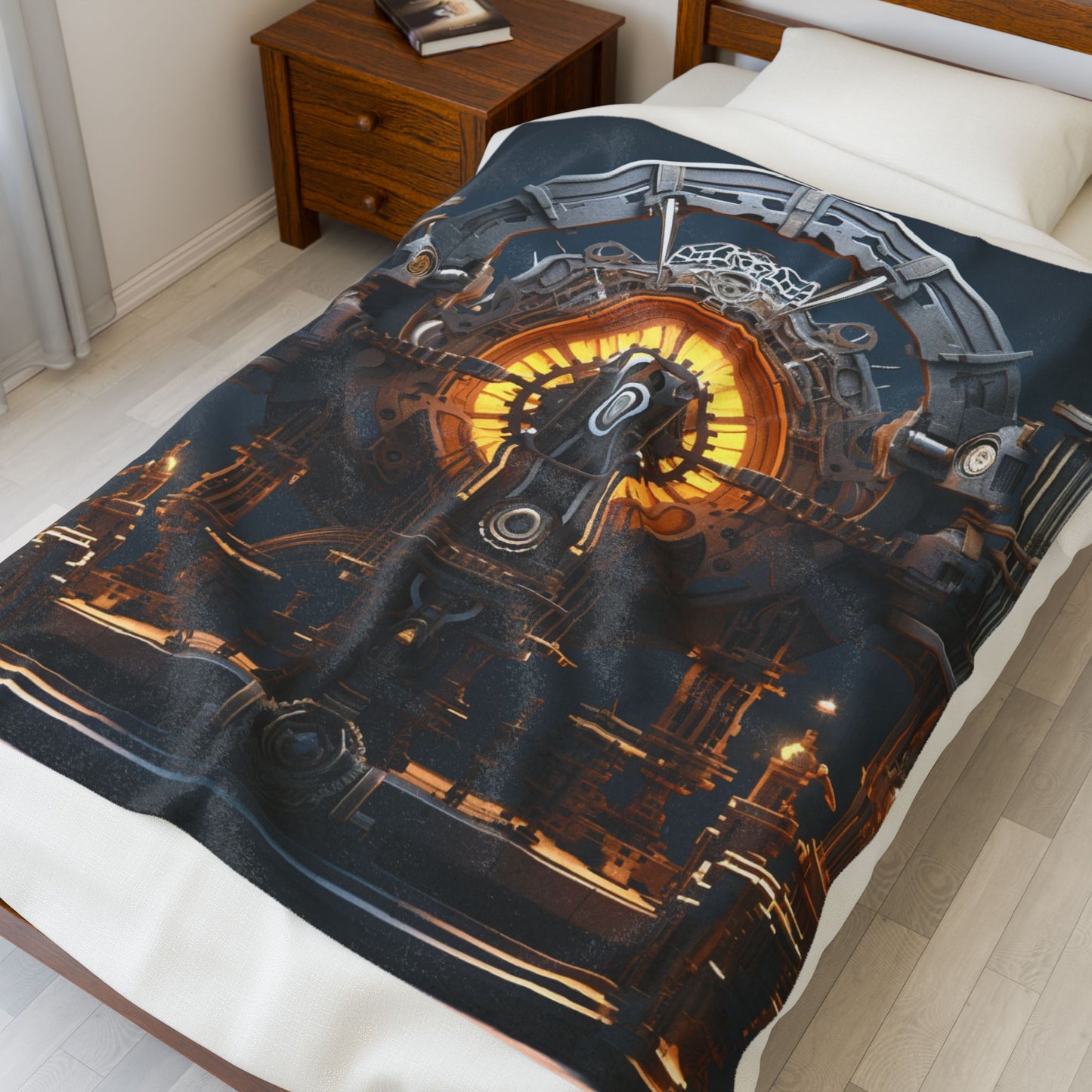 Clockwork Citadel- Plush Blanket