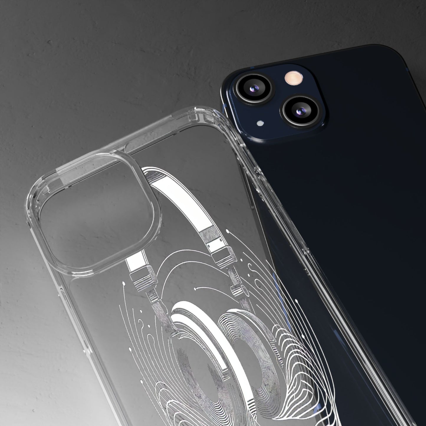 Transparent Sound Waves Unleashed Iphone Case Compatible With Iphone 16 15 14 - Clear Phone Cover