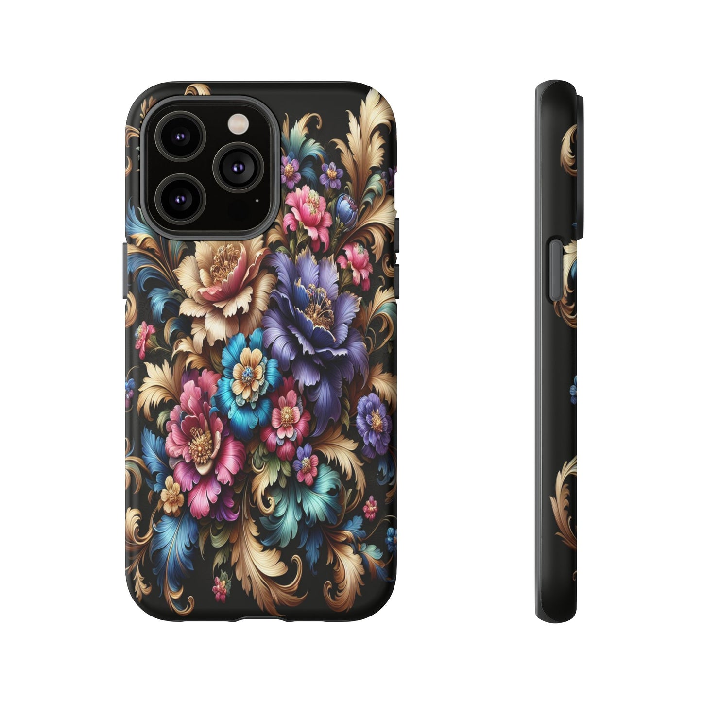 Custom ProtectiveFloral RadianceIphone Case Compatible With Iphone 16 15 14 - Phone Cover