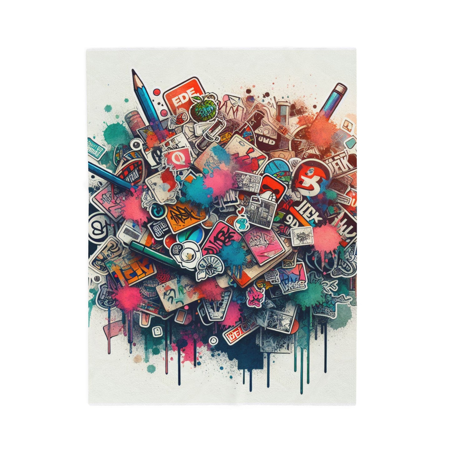 Melody of Expressions - Plush Blanket