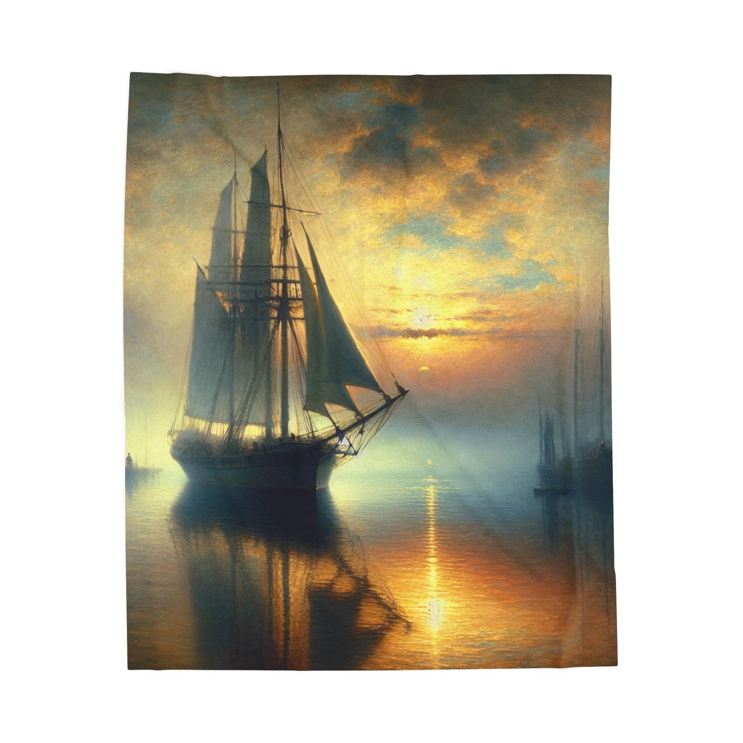 Maritime Serene Passage- Plush Blanket