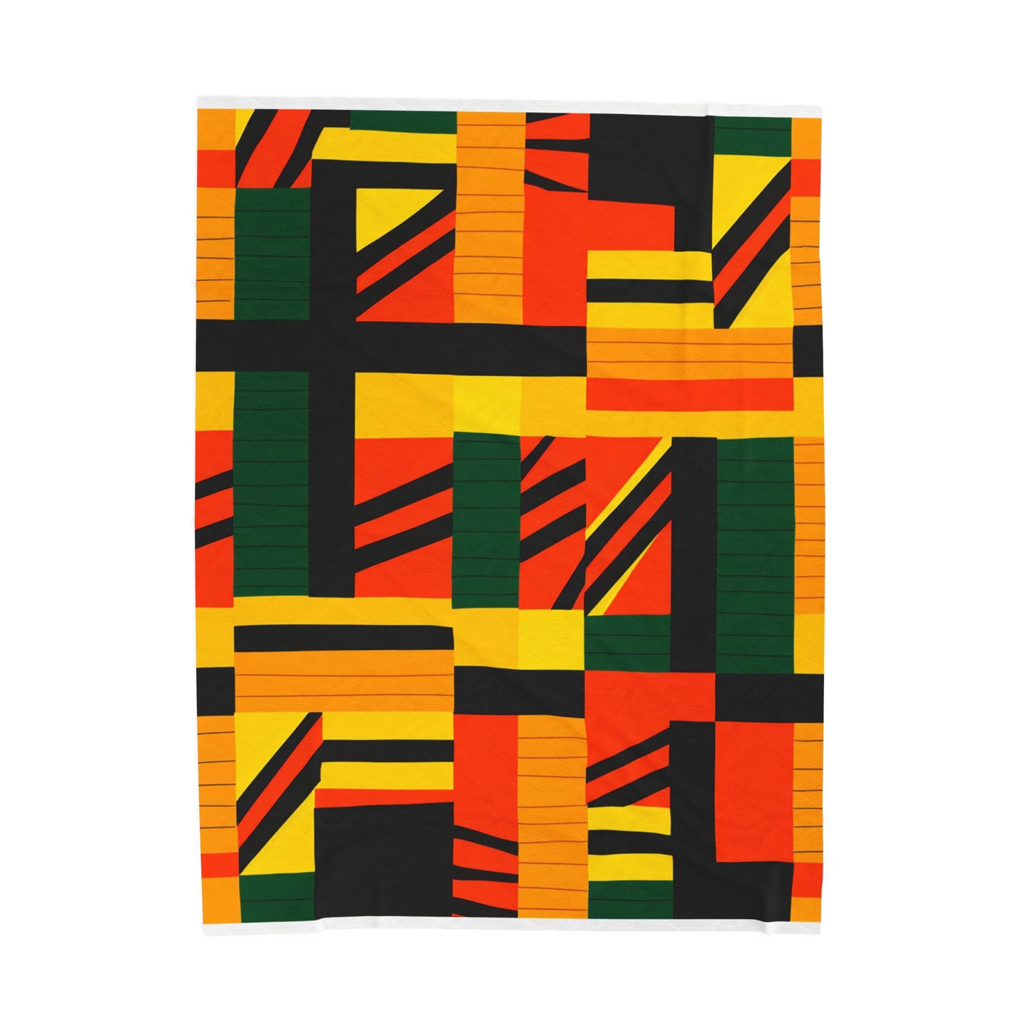 Geometric Rhapsody in Rhythm - Plush Blanket